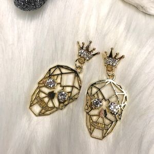 Skull 💀 Crown 👑 Earrings